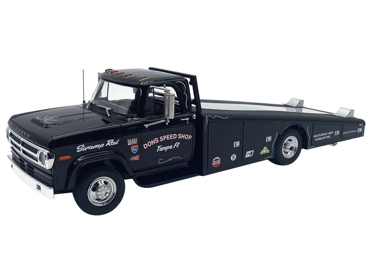 1970 Dodge D-300 Ramp Truck Black "Don's Speed Shop" Limited Edition to 300 pieces Worldwide 1/18 Diecast Model Car by ACME